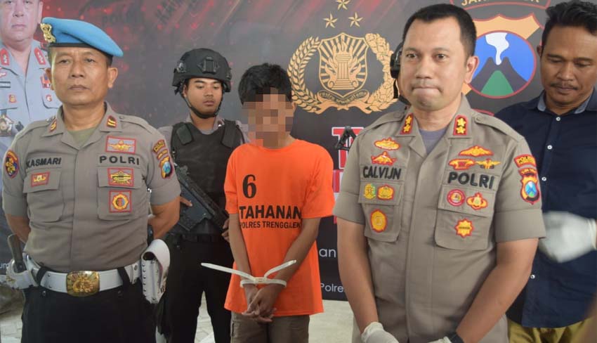 SESAL : Polisi amankan pelaku beserta barang buktinya. (mil)