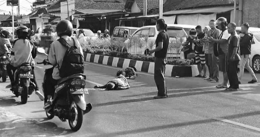 Pelajar Trenggalek Tabrak Pejalan Kaki Hingga Tewas