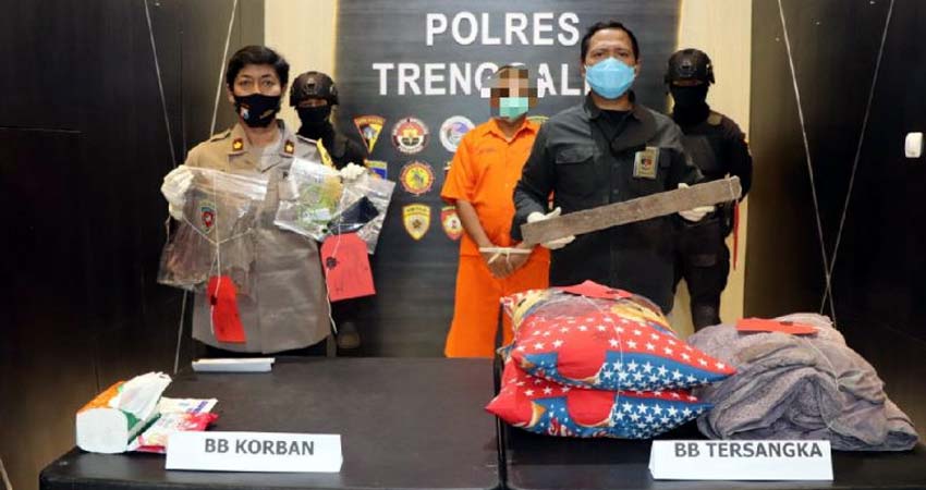 Polisi amankan pelaku beserta barang buktinya. (ist)