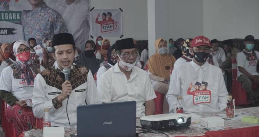 Kampanye virtual ala Syah Natanegara di Kecamatan Watulimo Kabupaten Trenggalek.