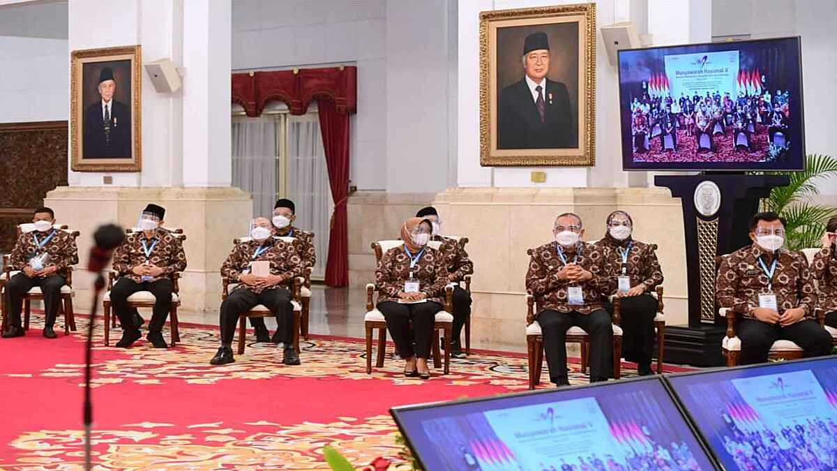 Buka Munas V APKASI, Jokowi Ditengah Pandemi Kewaspadaan Harus Tetap Dijaga