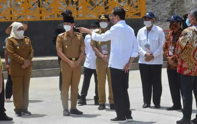 Presiden Jokowi Resmikan Proyek Strategis Nasional Bendungan Tugu Trenggalek