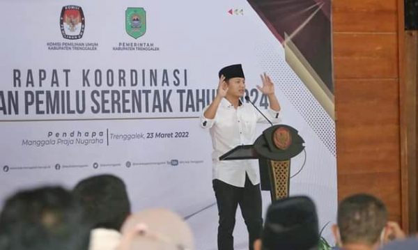 Rakor Jelang Pemilu Serentak 2024, Ini Fokus Bupati Trenggalek