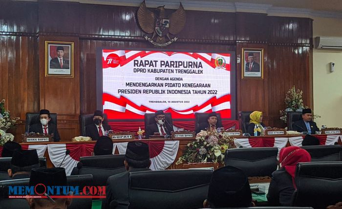 DPRD Trenggalek Gelar Paripurna Dengarkan Pidato Kenegaraan Presiden RI