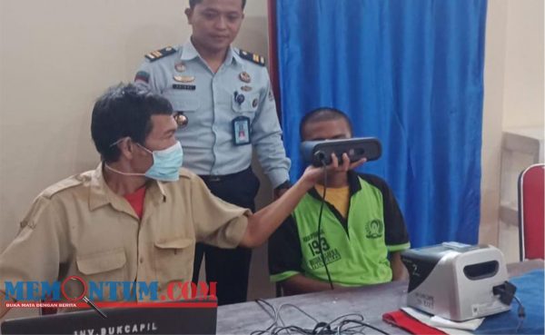 Rutan Trenggalek bersama Disdukcapil Lakukan Perekaman Data Kependudukan bagi Warga Binaan